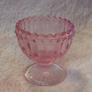 Pink Glass Goblet